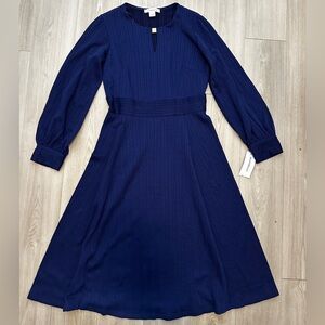 NWT Liz Claiborne blue knee-length dress, size S